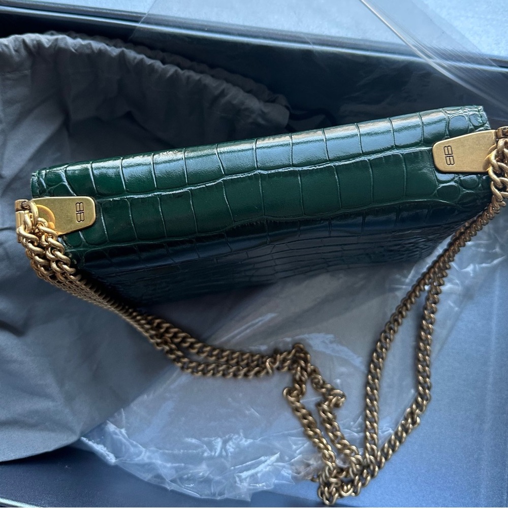 SOLD! Balenciaga crocodile embossed